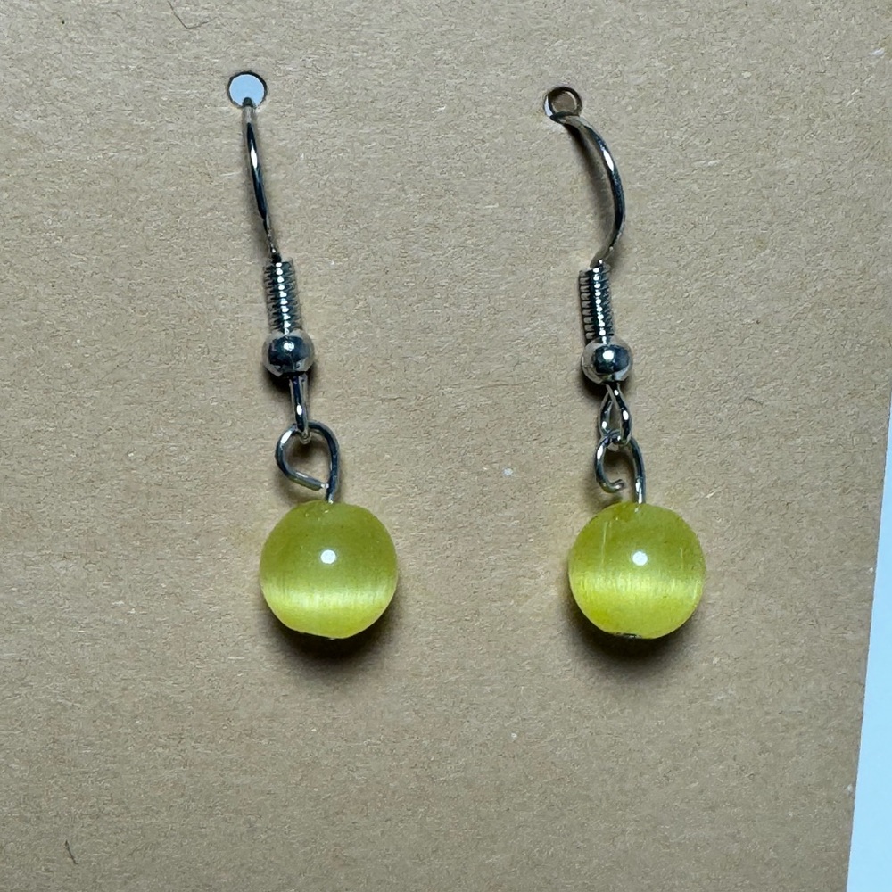 Elegant Yellow Drop Earrings
